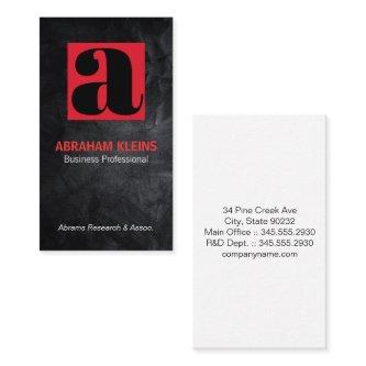 Large Serif | Black Texture