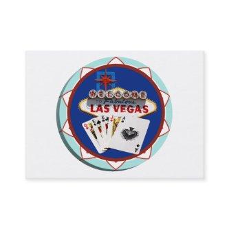 Las Vegas Sign & Cards Poker Chip