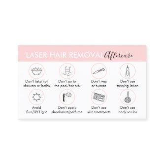 Laser Hair Removal Aftercare Instruction