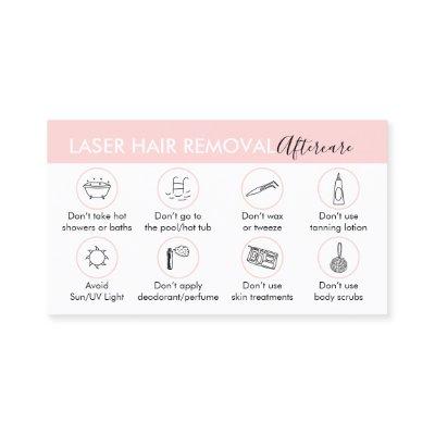 Laser Hair Removal Aftercare Instruction