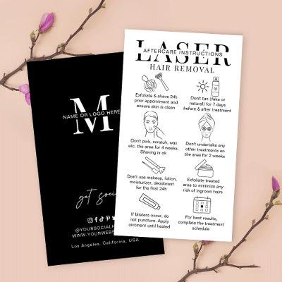 Laser Hair Removal Care Instructions Minimalist