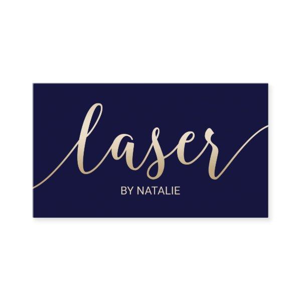 Laser Hair Removal Esthetician Navy & Gold