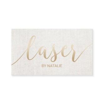 Laser Remedy Beauty Esthetician Gold Typography