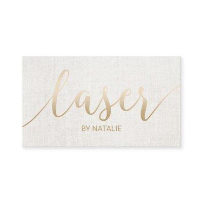 Laser Remedy Beauty Esthetician Gold Typography