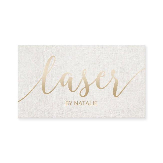 Laser Remedy Beauty Esthetician Gold Typography