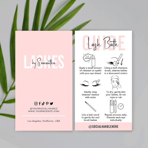 Lash Bath Care Guide Eyelashes Cleanser Feminine