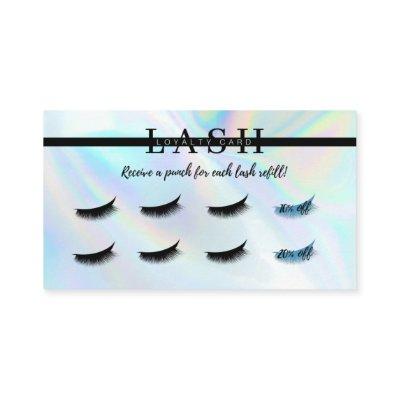 Lash Extension Filler Loyalty Punch Card