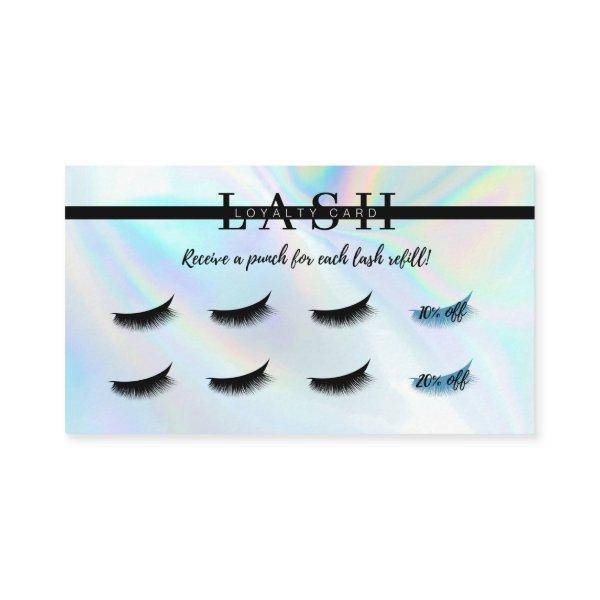 Lash Extension Filler Loyalty Punch Card