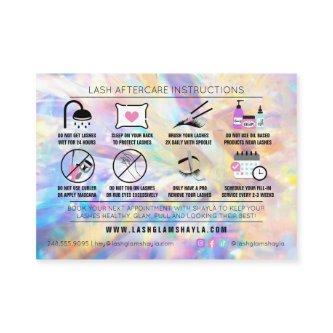 Lash Extensions Aftercare Instructions Appointment