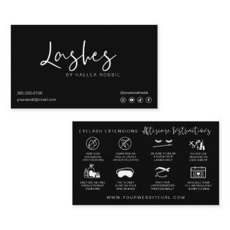 Lash Extensions Aftercare Instructions Modern