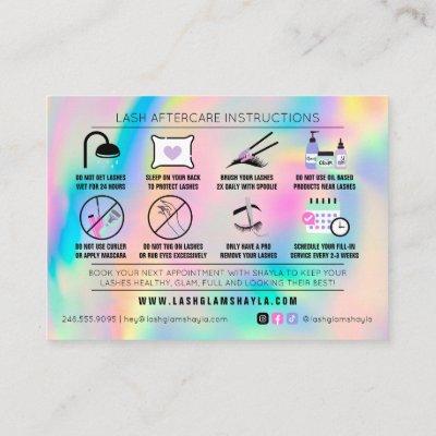 Lash Extensions Aftercare Instructions Rainbow