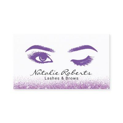 Lashes Makeup Artist Elegant Purple Wink Eye