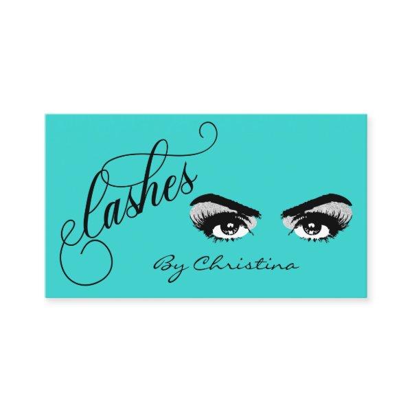 Lashes Robin's Egg Blue glitter Eyelash Eyes