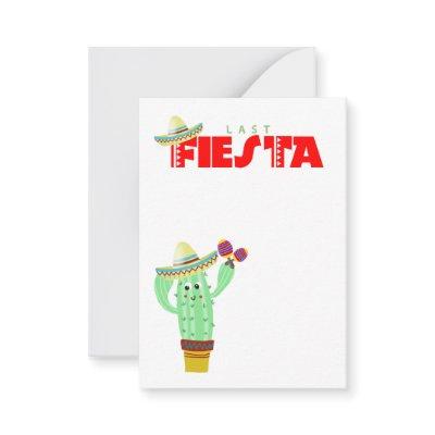 last fiesta bachelorette party favor jewelry hair note card