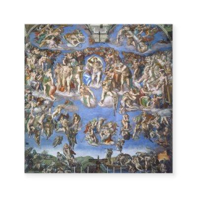 Last Judgement From The Sistine Chapel By Michelan Square