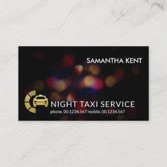 Late Night Traffic Lights Night Shift Taxi Driver