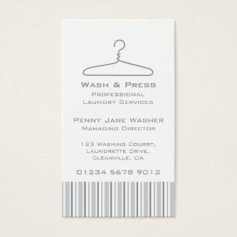 Laundry service grey swing hang tag