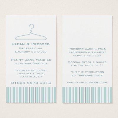 Laundry service mint swing hang tag