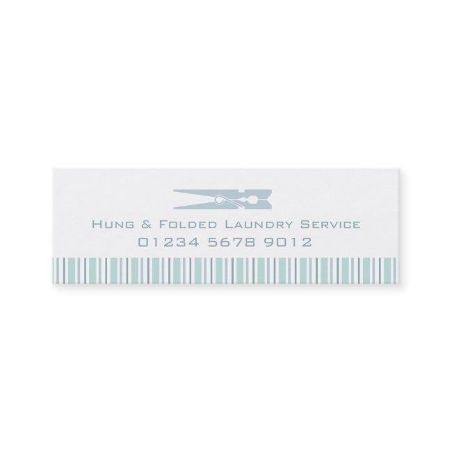 Laundry service mint swing tag /