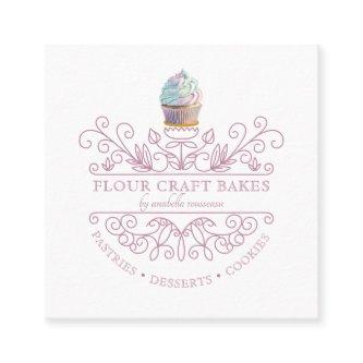 Lavender Decorative Frame Bakery Baker's Logo  Square