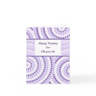 Lavender Dots Administrative Professionals Day Card