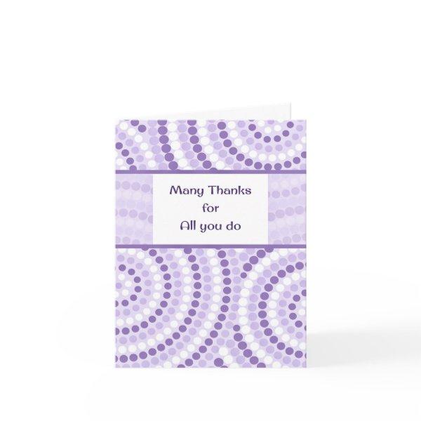 Lavender Dots Administrative Professionals Day Card