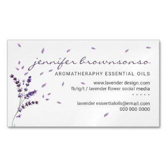 Lavender floral Essential Oils Simple Classy  Magnet