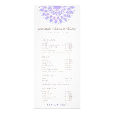 Lavender Lotus Natural Spa Salon Price List Menu