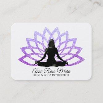 *~* Lavender  Lotus Yoga Woman Healing Energy