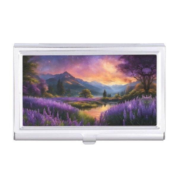 Lavender Mountain Valley at Daybreak  Case