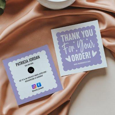 Lavender Wave Order Thank you LOGO Social Icon  Square