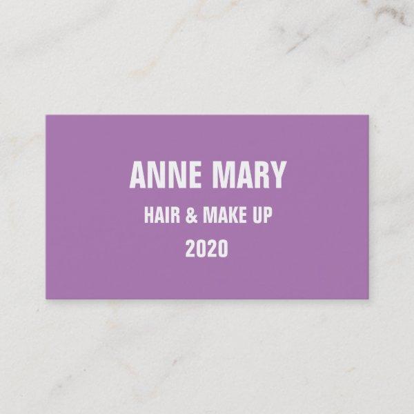 Lavender White Hair & Make Up Modern Purple 2020