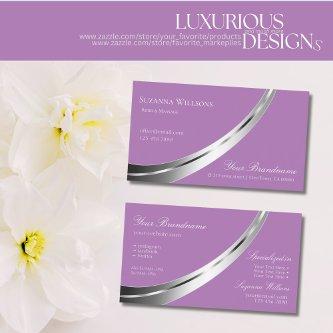 Lavender with Decorative Silver Decor Professional