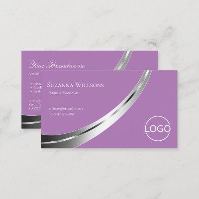 Lavender with Silver Decor and Logo Stylish