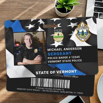 Law Enforcement Personalized Photo Logo Police ID  Badge