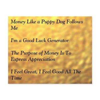 Law of Attraction Affirmation Cards Flyer