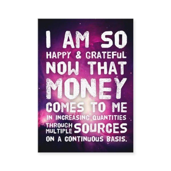 Law of Attraction Money Manifestation Quote Wealth