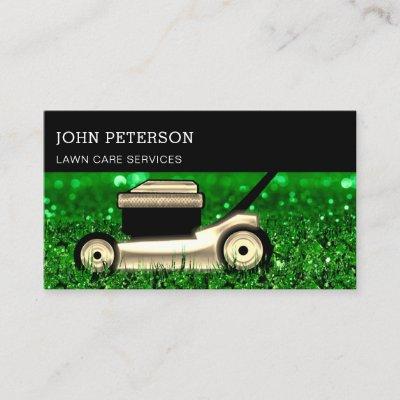 Lawn Care Gardening Grass Cutting Services Logo