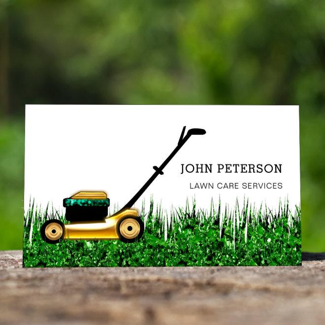 Lawn Care Gardening Service Grass Cutting Logo
