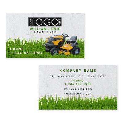 Lawn Care Landscape Grass Mowing Business Logo
