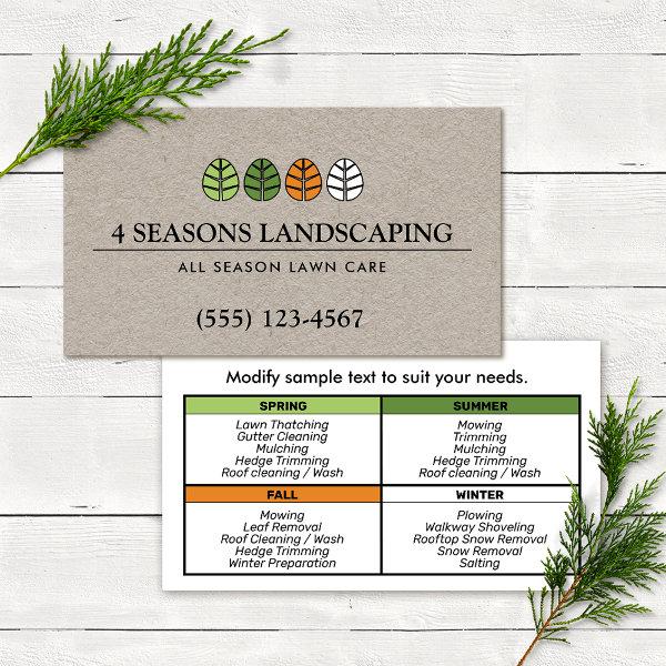 Lawn Care Landscaping Four Seasons Kraft