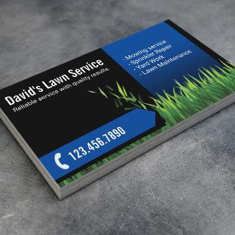 Lawn Care Landscaping Mowing Black & Navy