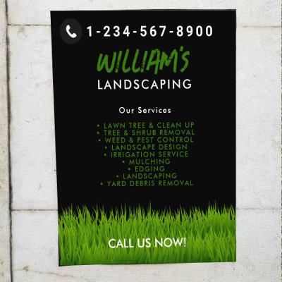 Lawn Care Landscaping Mowing Cutting Services Flyer