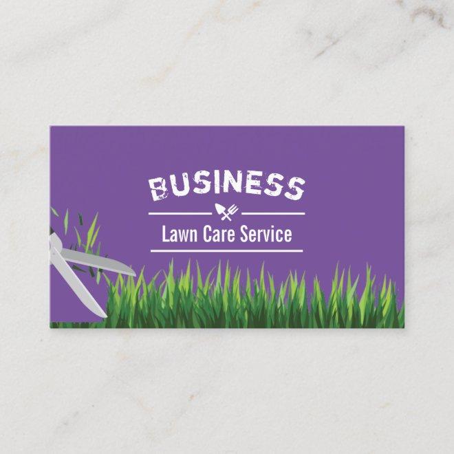 Lawn Care & Landscaping Service Modern Purple