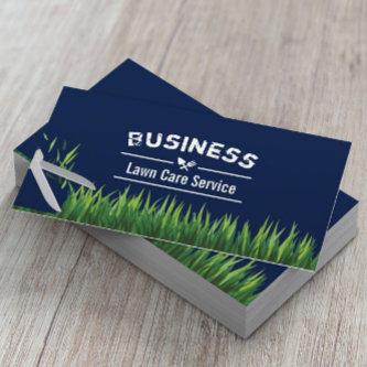 Lawn Care & Landscaping Service Navy Blue