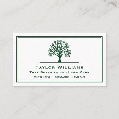 Lawn Care Landscaping Tree Service Green And White