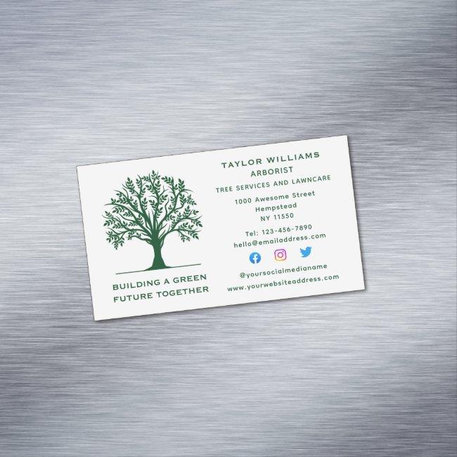 Lawn Care Landscaping Tree Service Social Media Magnet