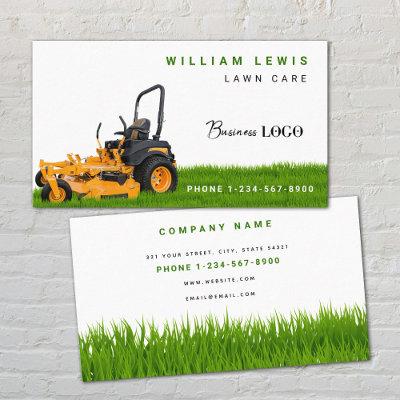 Lawn Care Simple Landscaping Mowing Business Logo