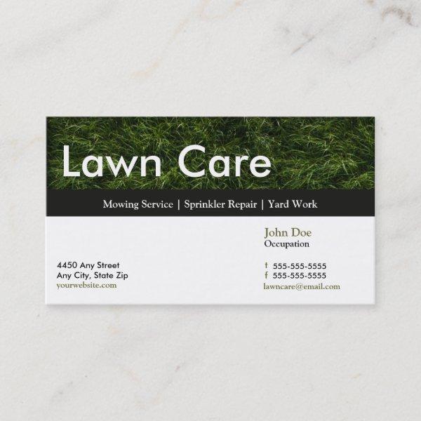 Lawn Service  Appointment Card