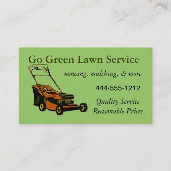 Lawn Service  with mower customizable